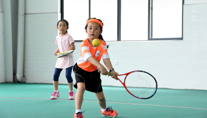 5月16日,2019年浙江省儿童少年短式网球锦标赛在茭道镇朱王村开赛