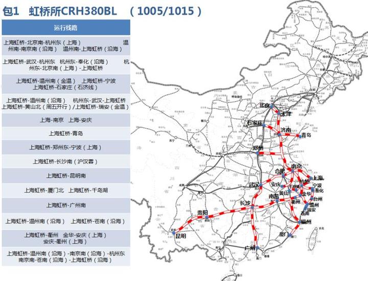 "华新集团·濮院毛衫创新园号"列车运行的线路图