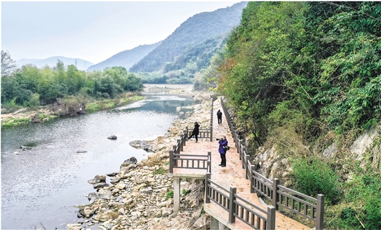 管溪边建起亲水游步道