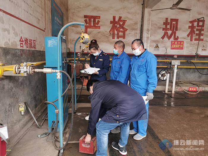 缙云县市监局开展液化气站计量器具专项检定工作