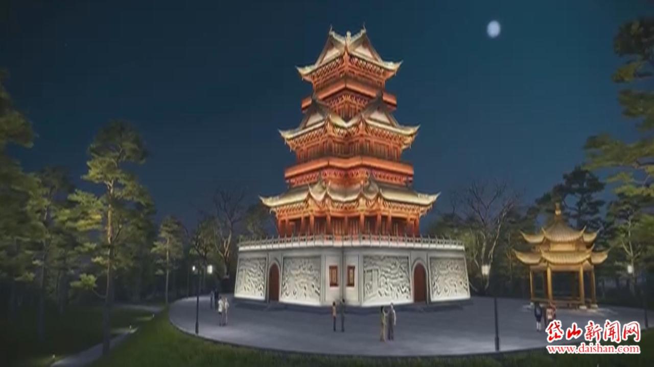 安澜阁璀璨亮灯光耀岛城