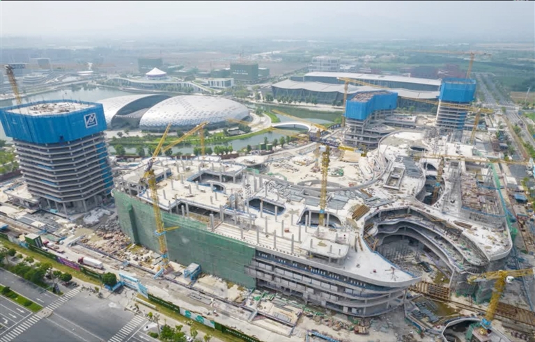 银泰城主体建筑7月结顶-德清新闻网