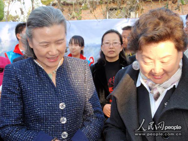 组图:联合国秘书长潘基文夫人访问北京公益组织