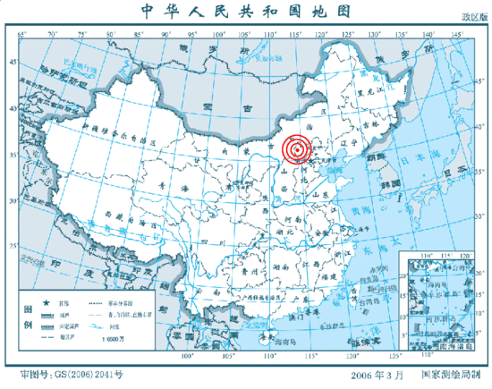 张北县地理位置图片