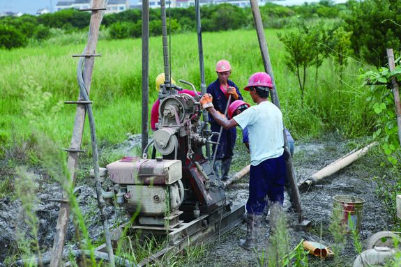 羽村安置房项目开始地质勘探