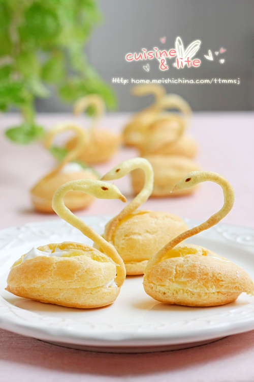 给泡芙做个优雅的造型 天鹅泡芙