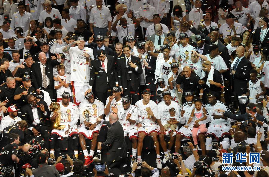 抢七大战 热火击败马刺第三次夺得nba总冠军