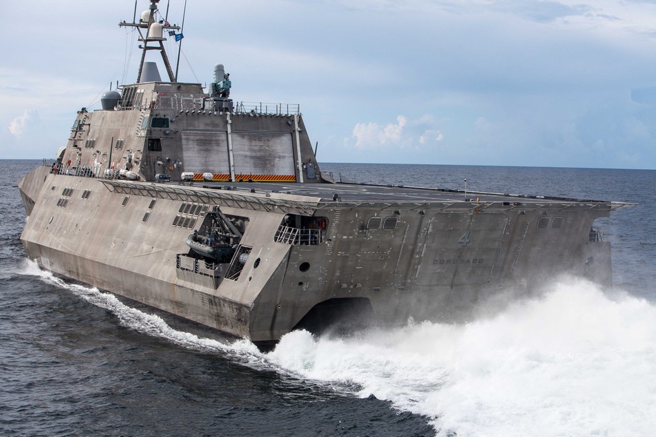美国海军第4艘lcs濒海战斗舰科罗拉多号.(来源:环球网)