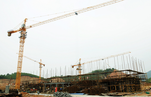 遂昌二中项目建设现场