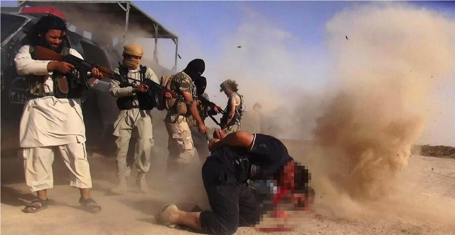 伊拉克极端组织再度公布处死政府军士兵画面
