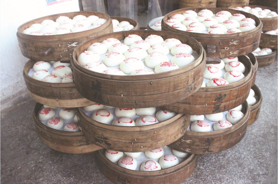 仙桥红印馒头"蒸蒸日上"