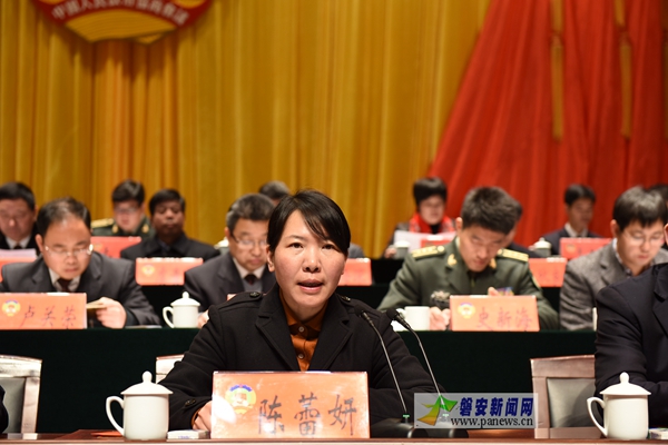 县委书记陈蕾妍讲话