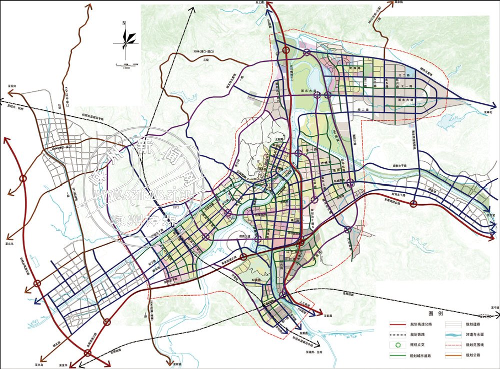嵊州市城西开发规划图图片