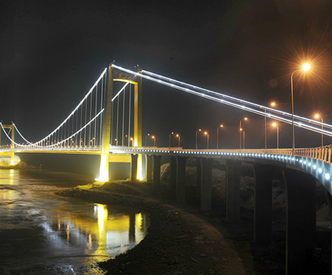 岱山官山大桥灯光系统全面启用