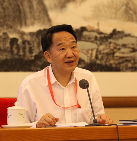 中宣部副部长,国务院新闻办主任蒋建国出席会议并讲话 冯振宇 摄