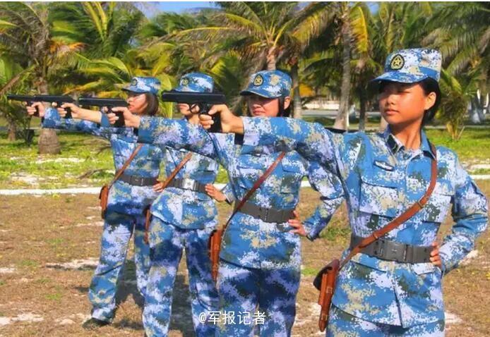 最美太阳花!西沙守礁女兵风采迷人