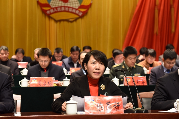 县委书记陈蕾妍讲话