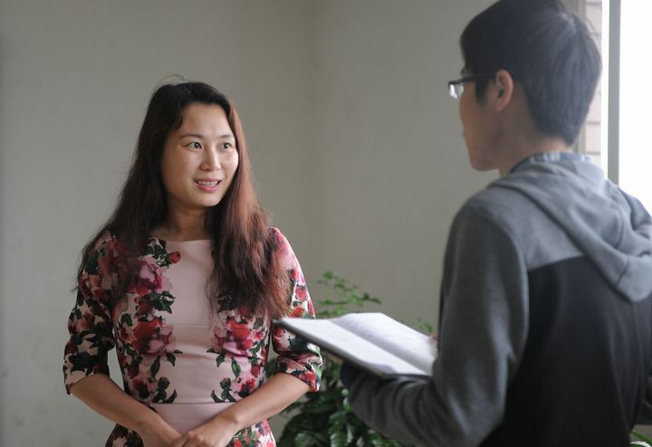 流潋紫接受记者采访 俞跃 摄2012年,一部名为《甄嬛