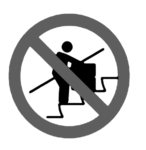 禁止使用手推车禁止玩耍禁止搬运重物