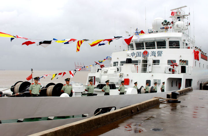 又是省内第一!浙江海警舰正式揭牌命名为玉环舰