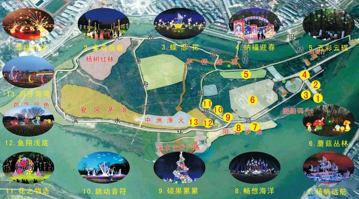 中洲公园可赏花赏灯兰溪颜值要爆表