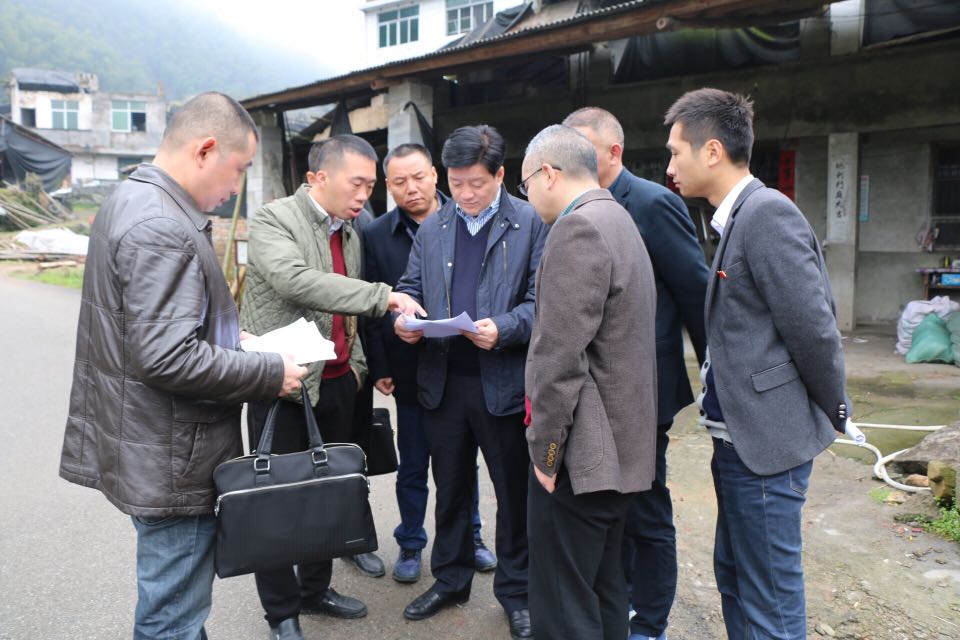 3月29日,县委书记叶伯军在县委常委徐志雄,副县长叶时扬的陪同下调研