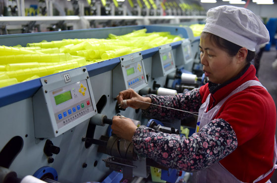 新春订单多,沪江线业,汉坊婺窑等民营企业,开足马力加班加点赶货.