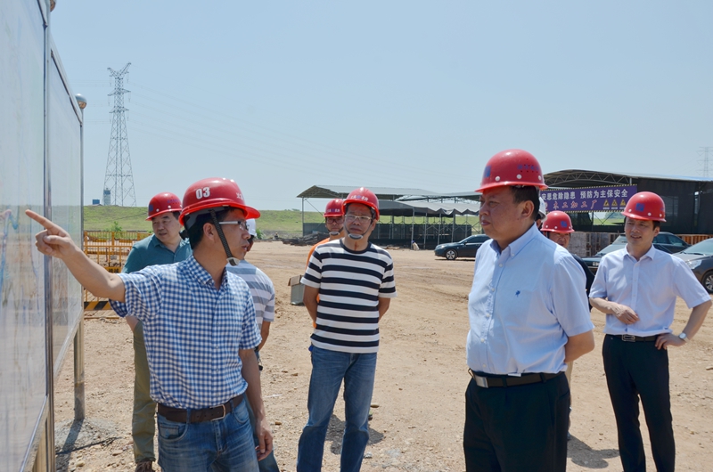 省水利厅副厅长蒋如华来兰督查工程建设情况