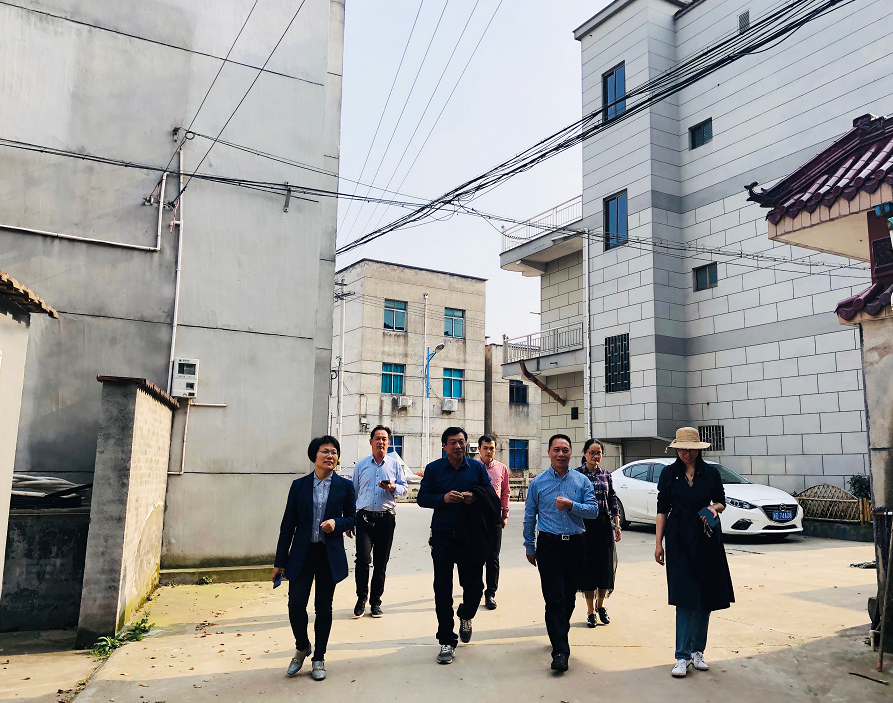 市委常委宣传部长潘启富走访崇仁镇富竹村