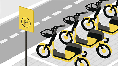 共享电单车成为城市新宠儿