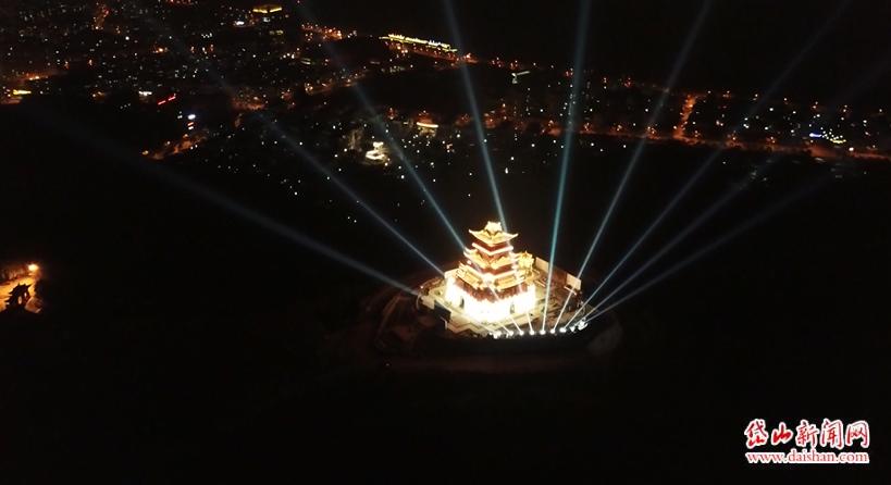 安澜阁璀璨亮灯 光耀岛城-岱山新闻网