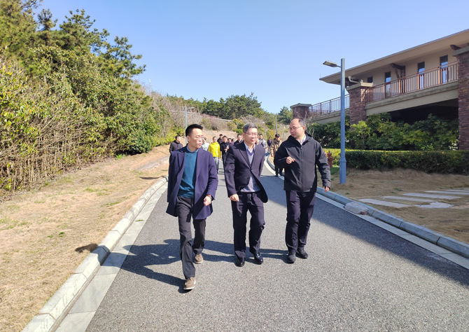 浙江省体育局毛根洪副局长来嵊调研海运会推进工作-嵊泗新闻网