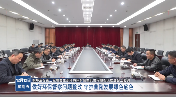 徐煒波:做好環保督察問題整改 守護普陀發展綠色底色